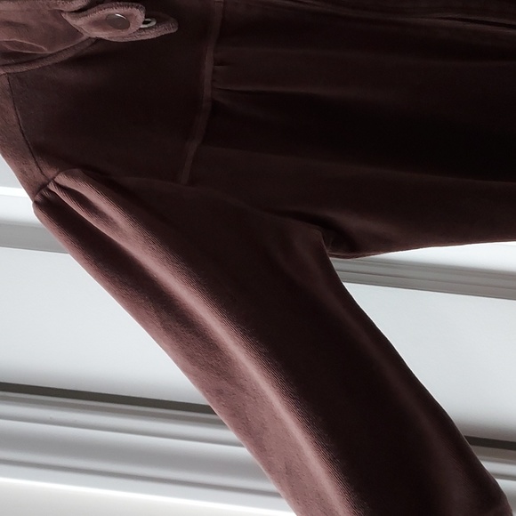Plush & Lush long sleeve jacket brown w/ zipper & snaps measurements in descript - Picture 2 of 11